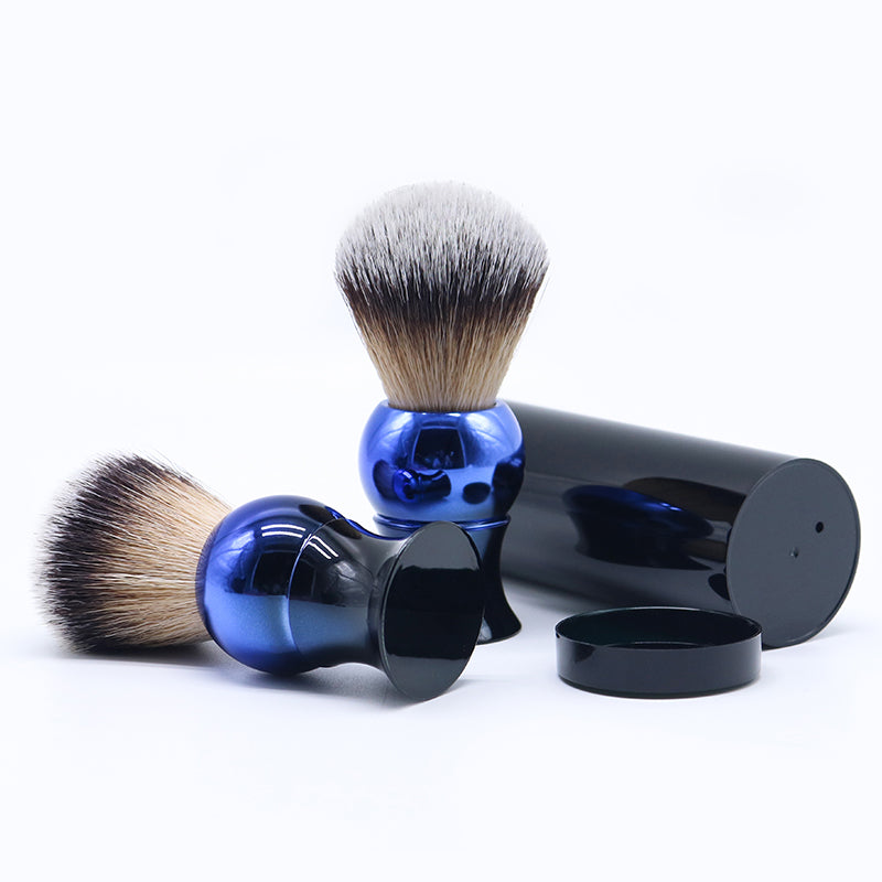 GG Shaving Brush|Nylon Hair|Blue-Black Gradient Acrylic Handle