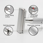 Precision safety razor: the ultimate tool for a zero-irritation shave, featuring a 30° angle for a closer fit.