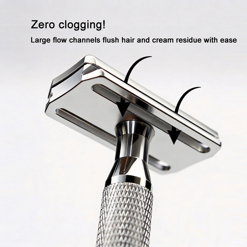 Precision safety razor: the ultimate tool for an irritation-free shave, featuring a 30° angle for an ultra-close shave.