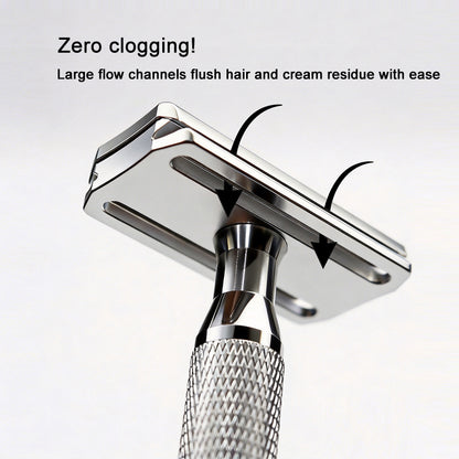 Precision safety razor: the ultimate tool for an irritation-free shave, featuring a 30° angle for an ultra-close shave.