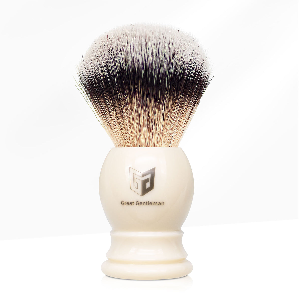 GG Shaving Brush｜Nylon Hair｜White Acrylic Handle