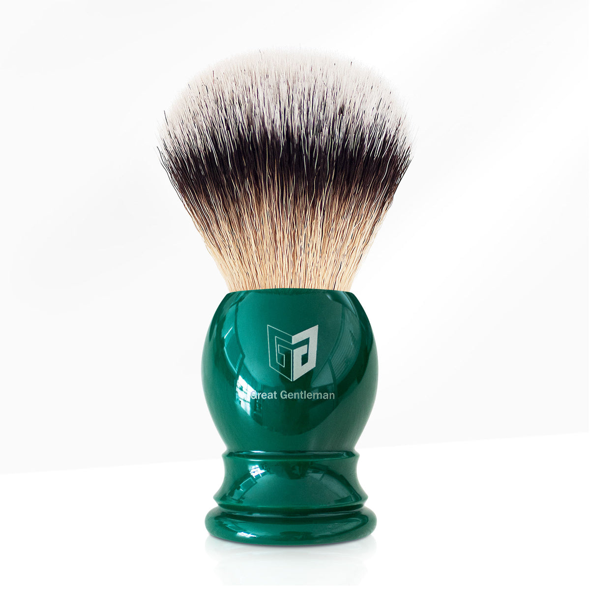 GG Shaving Brush｜Nylon Hair｜Green Acrylic Handle