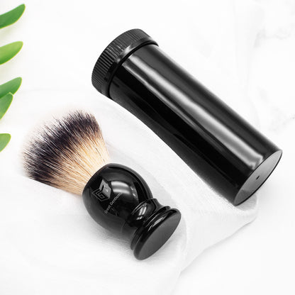 GG Shaving Brush｜Nylon Hair｜Black Acrylic Handle｜Belt
