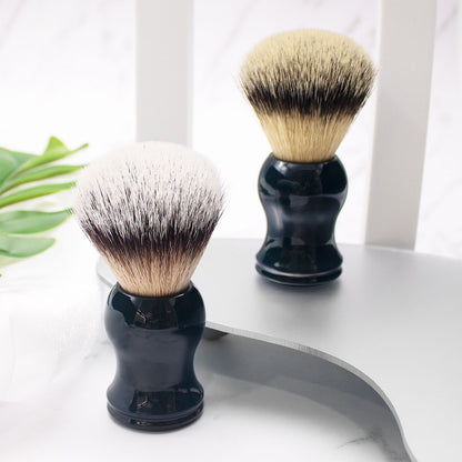 GG Shaving Brush｜Nylon Hair｜Navy Blue Acrylic Handle｜Double Bottom