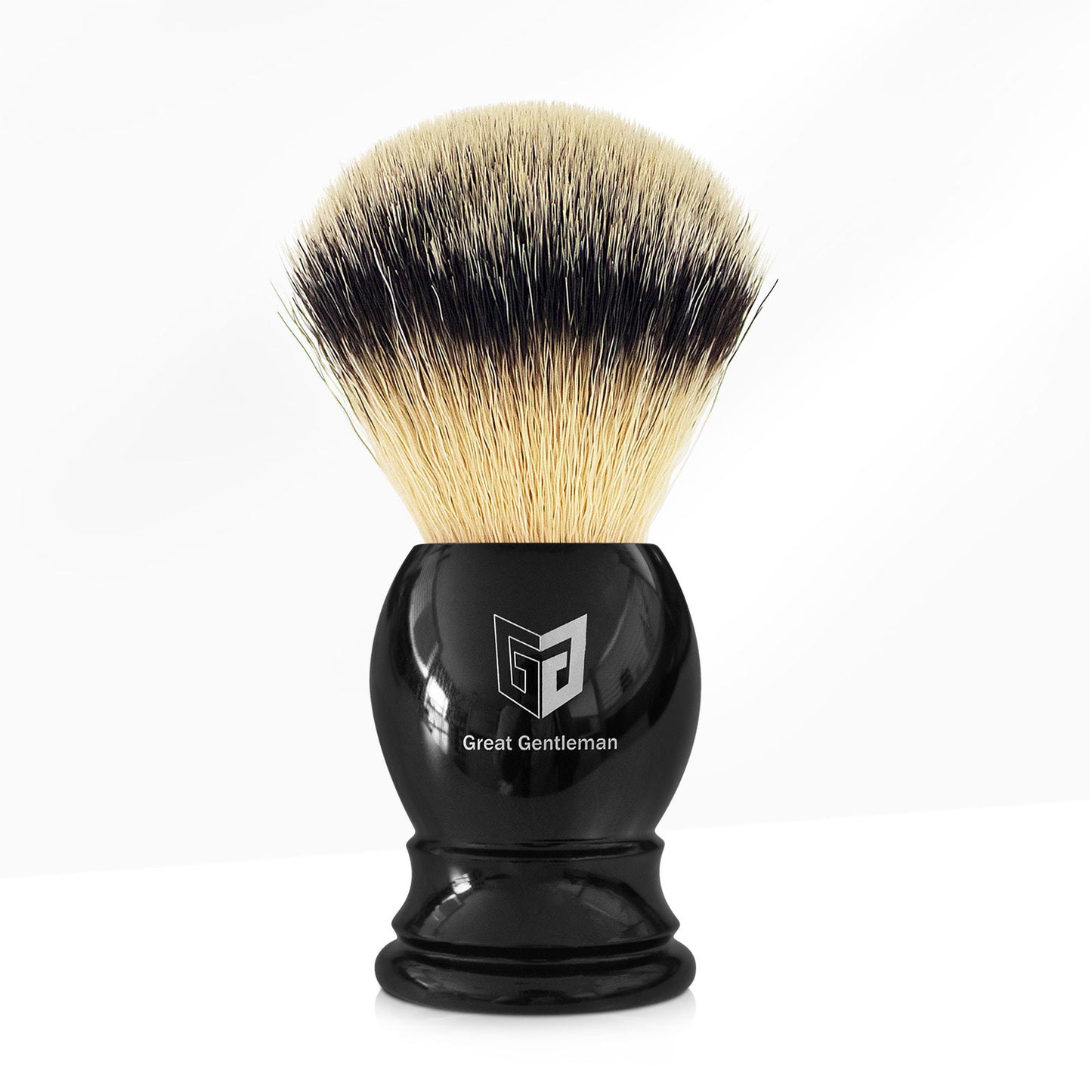 GG Shaving Brush｜Nylon Hair｜Black Acrylic Handle｜Belt