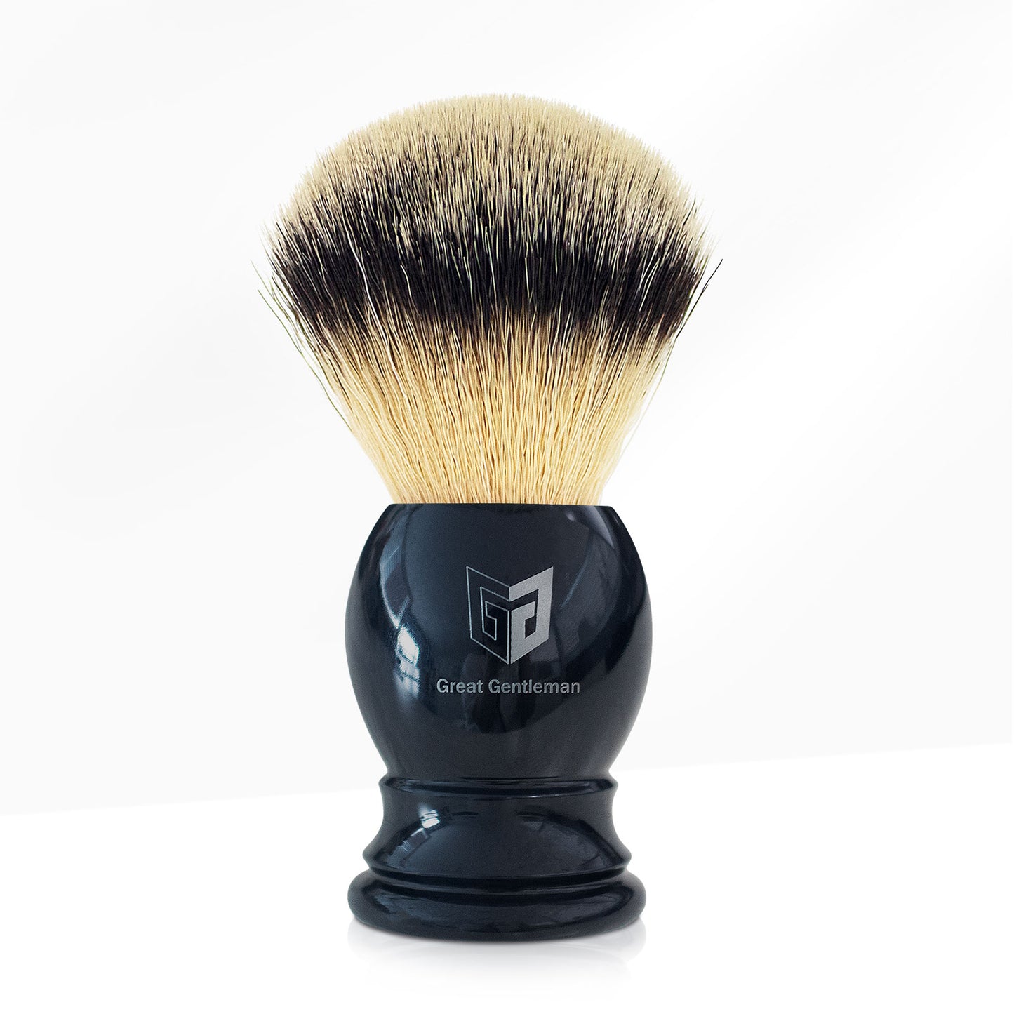 GG Shaving Brush｜Nylon Hair｜Grey Acrylic Handle｜Navy Blue