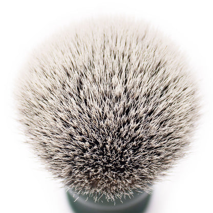 GG Shaving Brush｜Nylon Hair｜Green Acrylic Handle｜Double Bottom