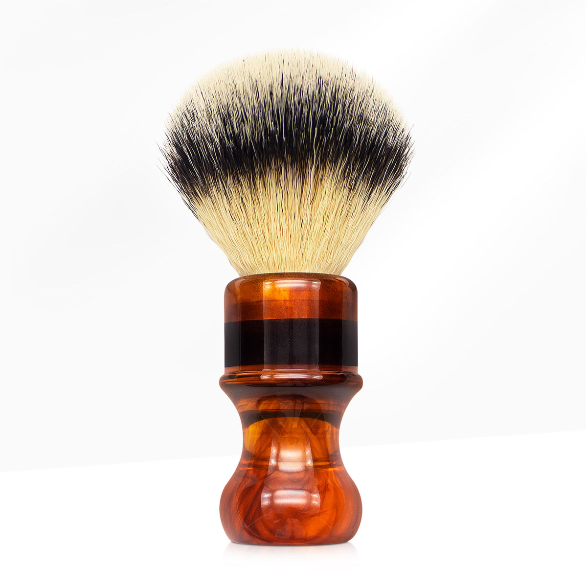 GG Shaving Brush｜Nylon Hair｜Resin Handle｜Amber