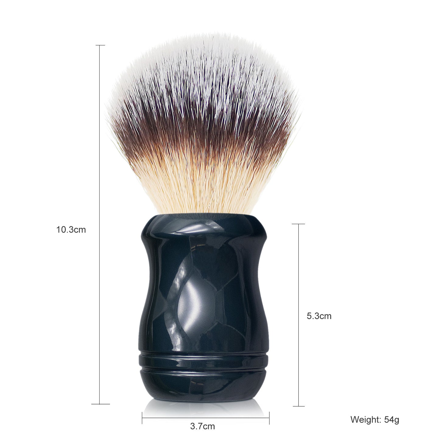 GG Shaving Brush｜Nylon Hair｜Navy Blue Acrylic Handle