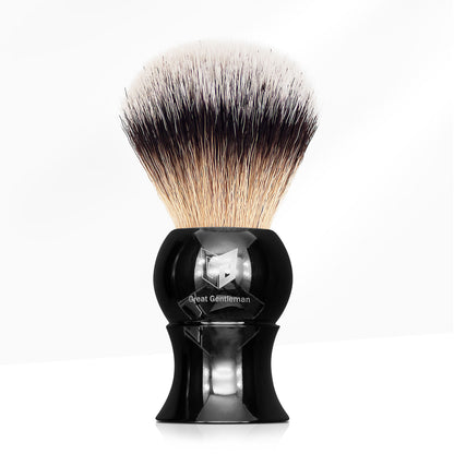 GG Shaving Brush｜Nylon Hair｜Black Acrylic Handle｜Waist Drum