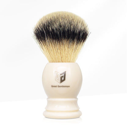 GG Shaving Brush｜Nylon Hair｜White Acrylic Handle