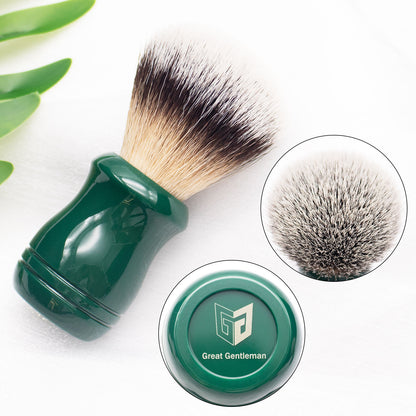 GG Shaving Brush｜Nylon Hair｜Green Acrylic Handle