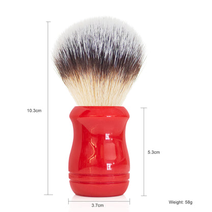 GG Shaving Brush｜Nylon Hair｜Red Acrylic Handle