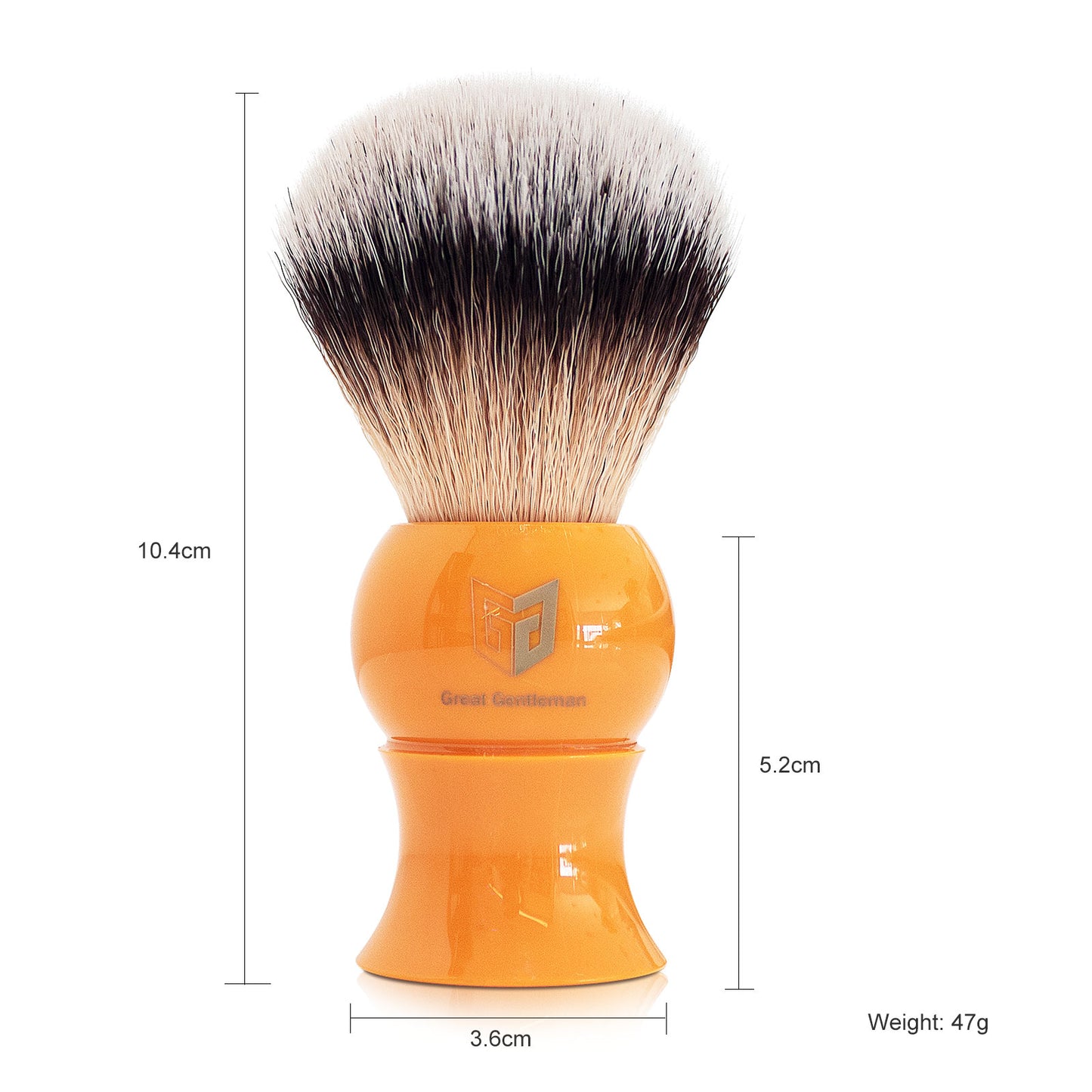 GG Shaving Brush｜Nylon Hair｜Yellow Acrylic Handle