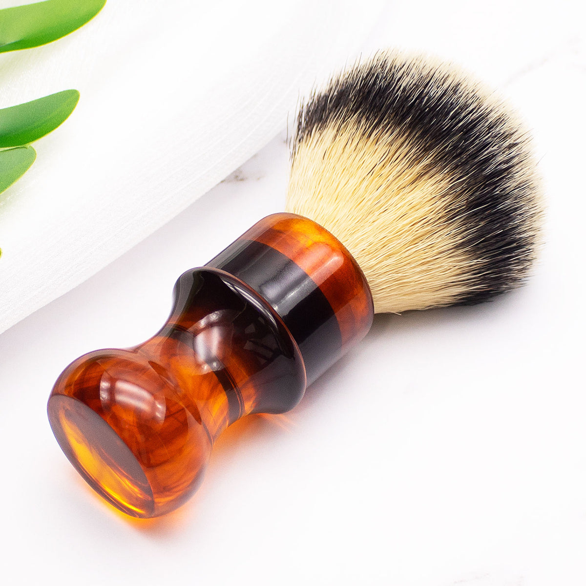 GG Shaving Brush｜Nylon Hair｜Resin Handle｜Marble 的副本