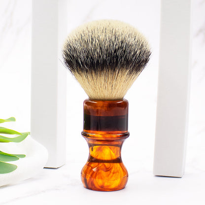 GG Shaving Brush｜Nylon Hair｜Resin Handle｜Marble 的副本