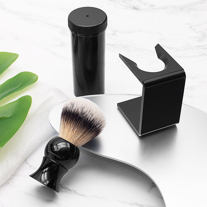 GG Shaving Brush｜Nylon Hair｜Black Acrylic Handle｜Waist Drum