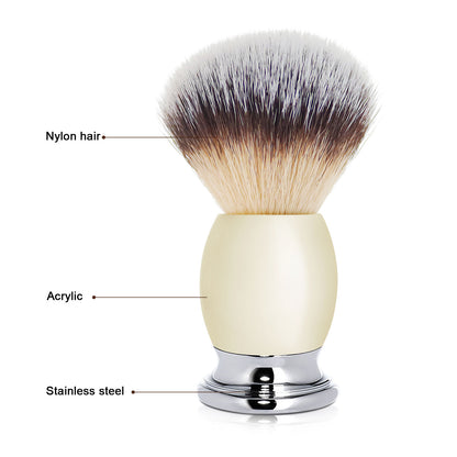GG Shaving Brush｜Nylon Hair｜Acrylic+Stainless Steel Handle