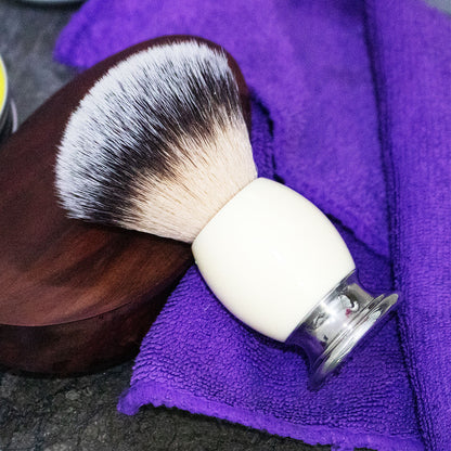 GG Shaving Brush｜Nylon Hair｜Acrylic+Stainless Steel Handle