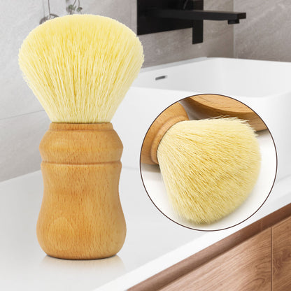 GG Shaving Brush｜Nylon Hair｜Beech Wood Acrylic Handle