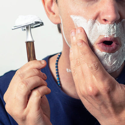 Great Gentleman Double Edge Shaving Safety Razor with Bamboo Wood Handle