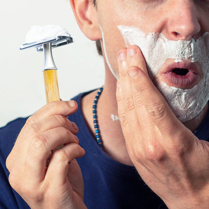 Great Gentleman Double Edge Shaving Safety Razor with Bamboo Wood Handle