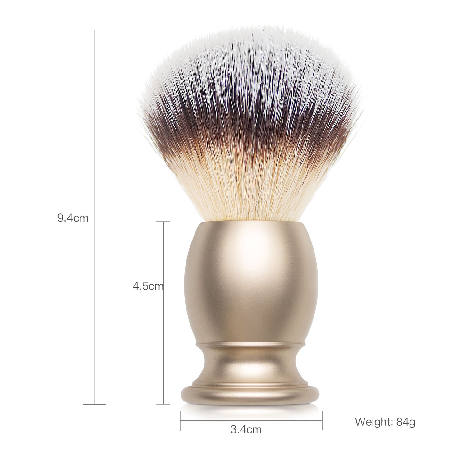 GG Shaving Brush｜Nylon Hair｜Metal Acrylic Handle