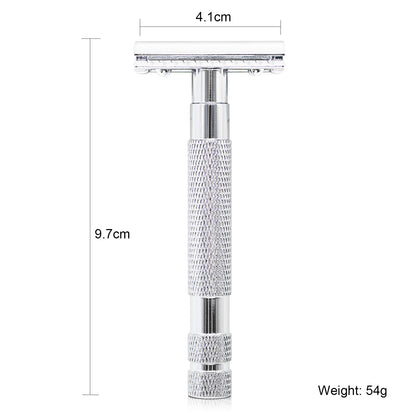Great Gentleman Double Edge Shaving Safety Razor with Stainless Steel Handle