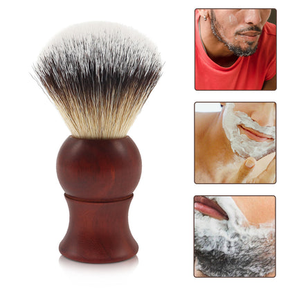 GG Shaving Brush｜Nylon Hair｜Red Rosewood Acrylic Handle