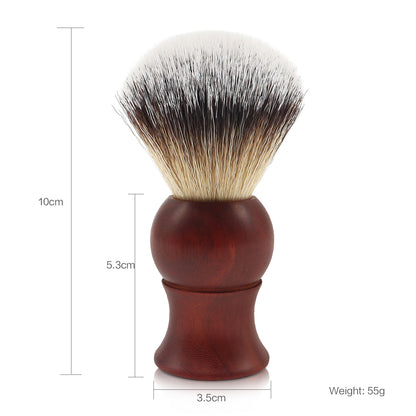 GG Shaving Brush｜Nylon Hair｜Red Rosewood Acrylic Handle