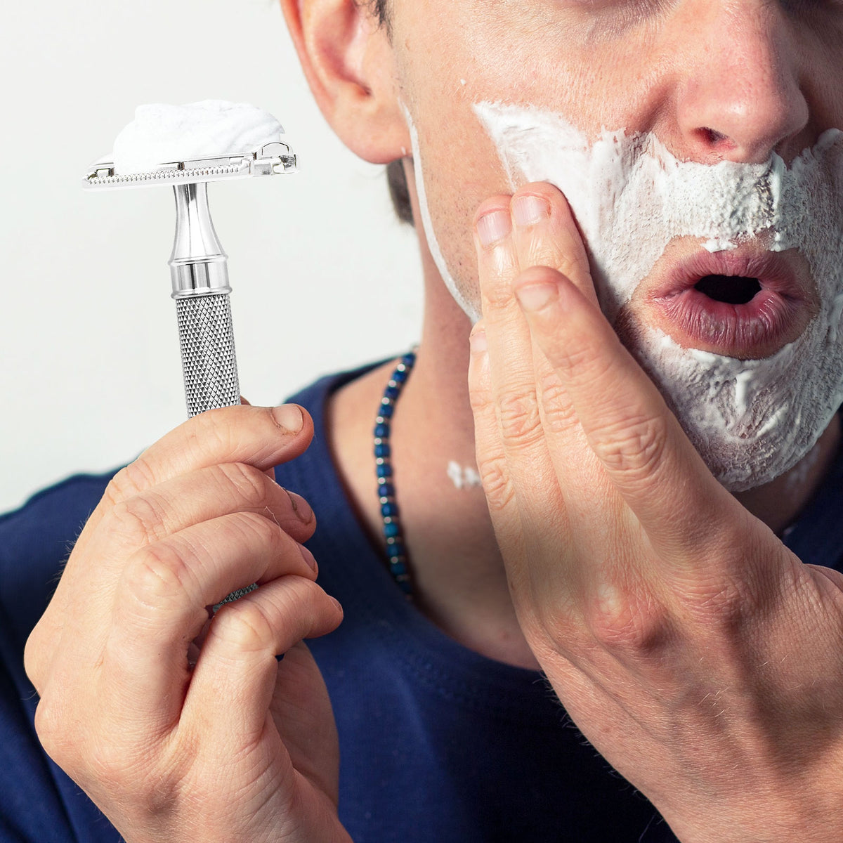 Great Gentleman Double Edge Shaving Safety Razor with Deluxe Stainless Steel Handle