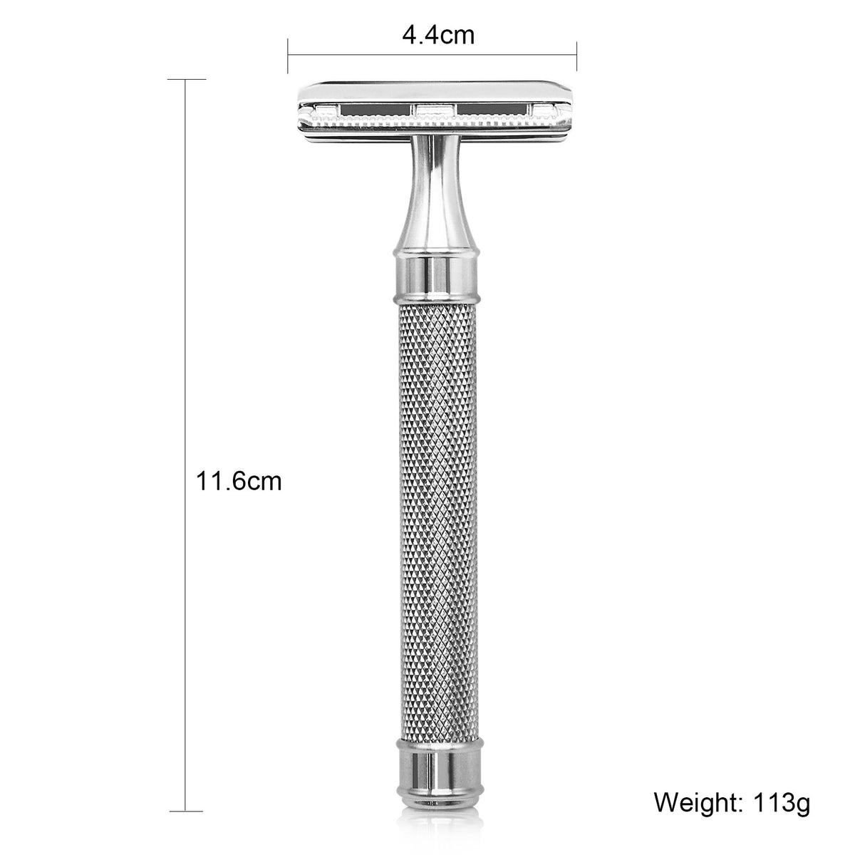 Great Gentleman Double Edge Shaving Safety Razor with Deluxe Stainless Steel Handle