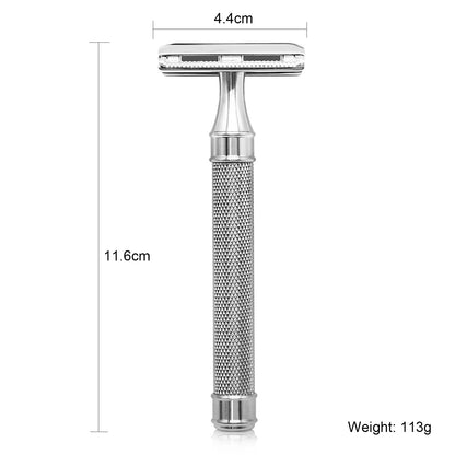 Great Gentleman Double Edge Shaving Safety Razor with Deluxe Stainless Steel Handle