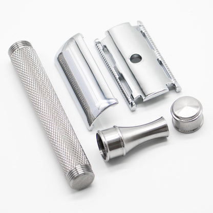 Great Gentleman Double Edge Shaving Safety Razor with Deluxe Stainless Steel Handle