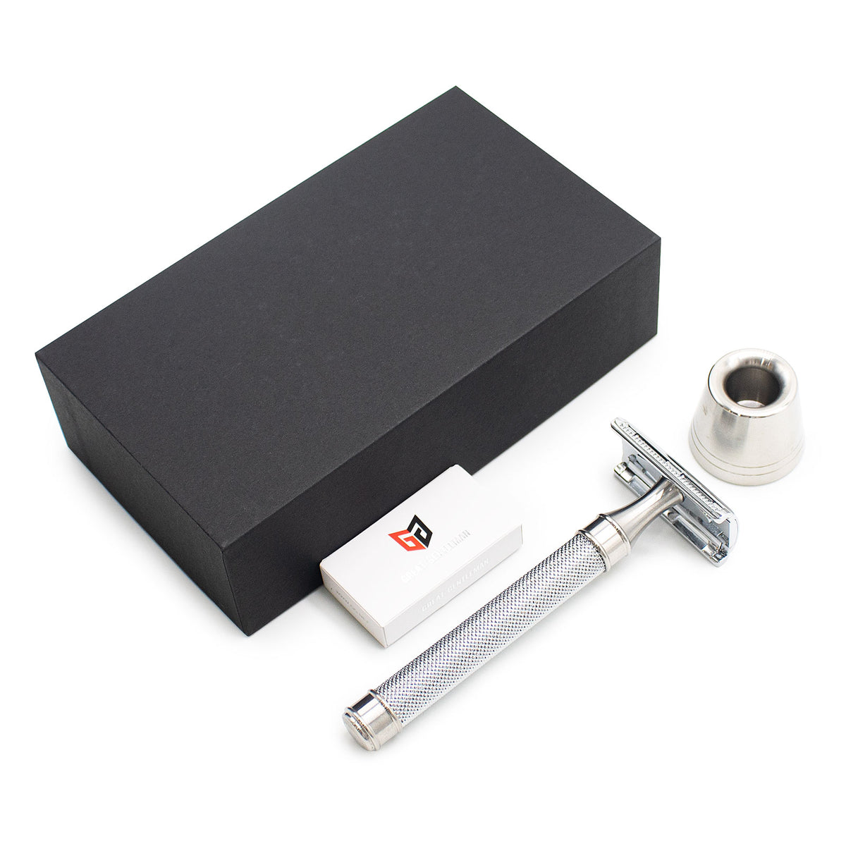 Great Gentleman Double Edge Shaving Safety Razor with Deluxe Stainless Steel Handle