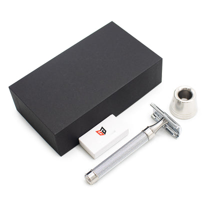 Great Gentleman Double Edge Shaving Safety Razor with Deluxe Stainless Steel Handle