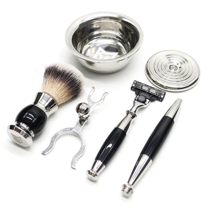 GG Shaving Set Kit with Shaving brush, Stand, Safety Razor and Shaving Bowl